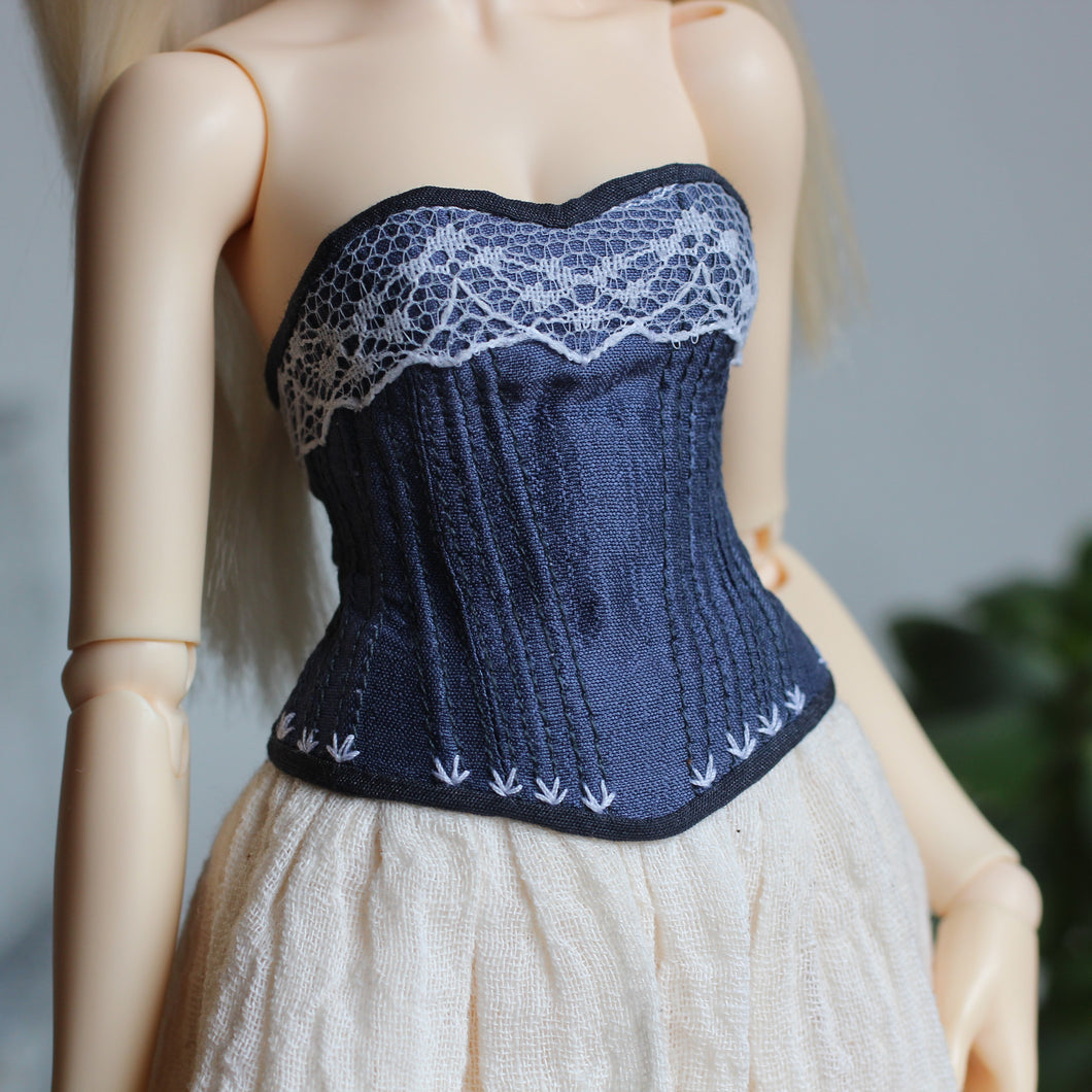 Marine blue corset A (Limited)
