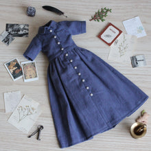 Load image into Gallery viewer, Dust blue shirtdress (Limitid)
