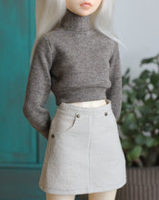 Load image into Gallery viewer, Turtleneck Crop Top And Pencil Skirt.
