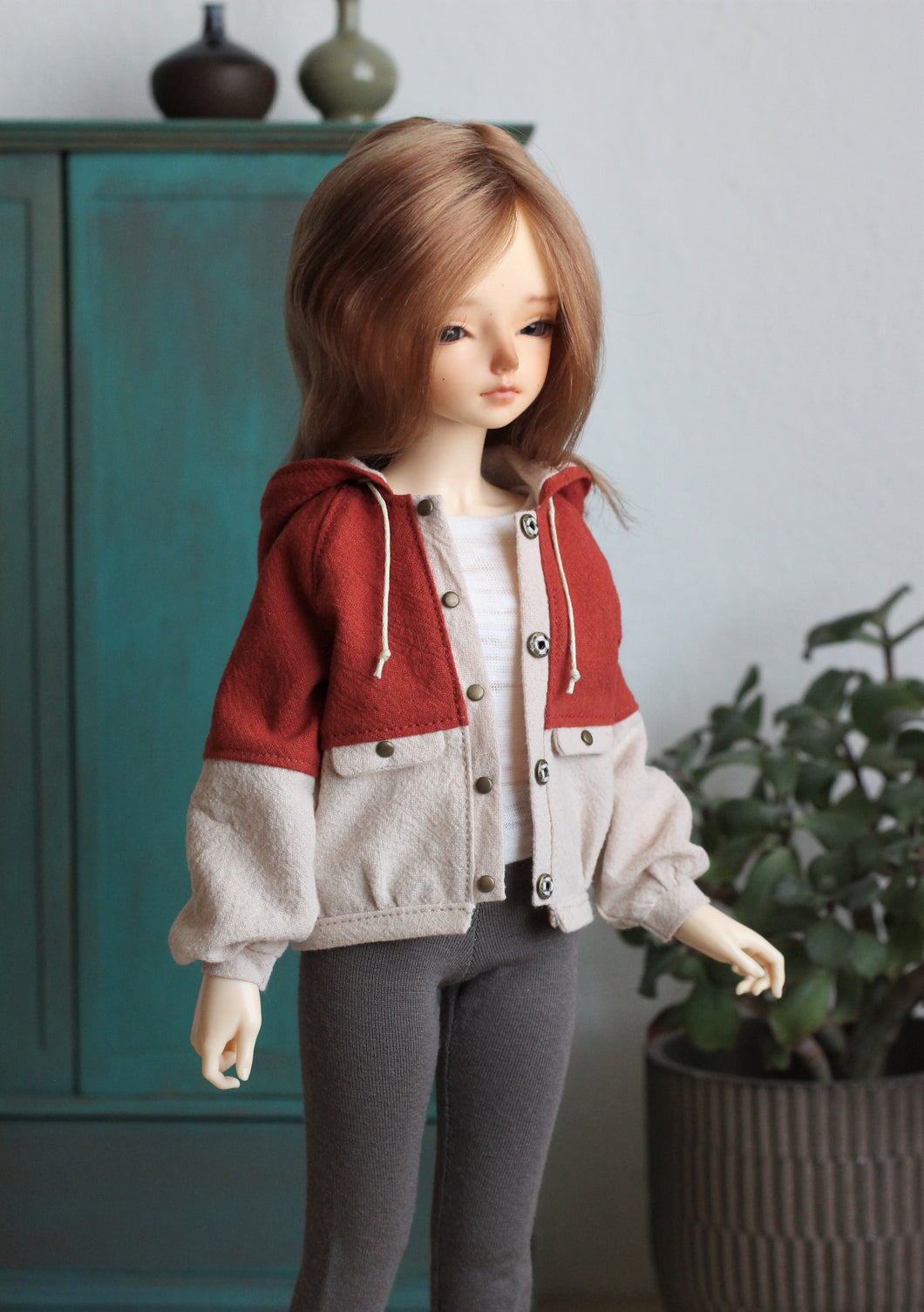 Rust Red Windbreaker Jacket. Fits Girls And Boys