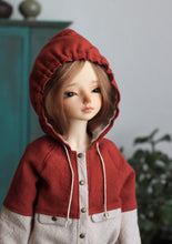 Load image into Gallery viewer, Rust Red Windbreaker Jacket. Fits Girls And Boys
